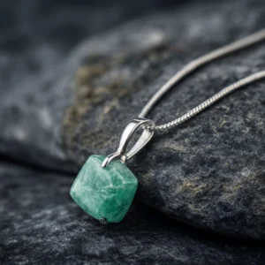 Adamite Silver Necklace