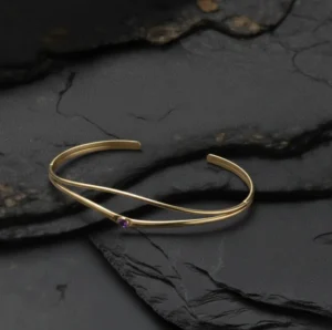 Amethyst Gold Bracelet
