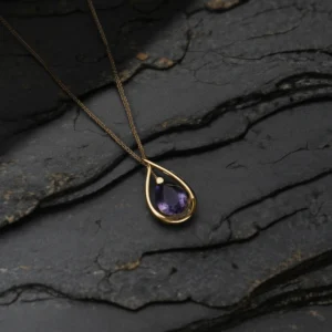 Amethyst Gold Necklace